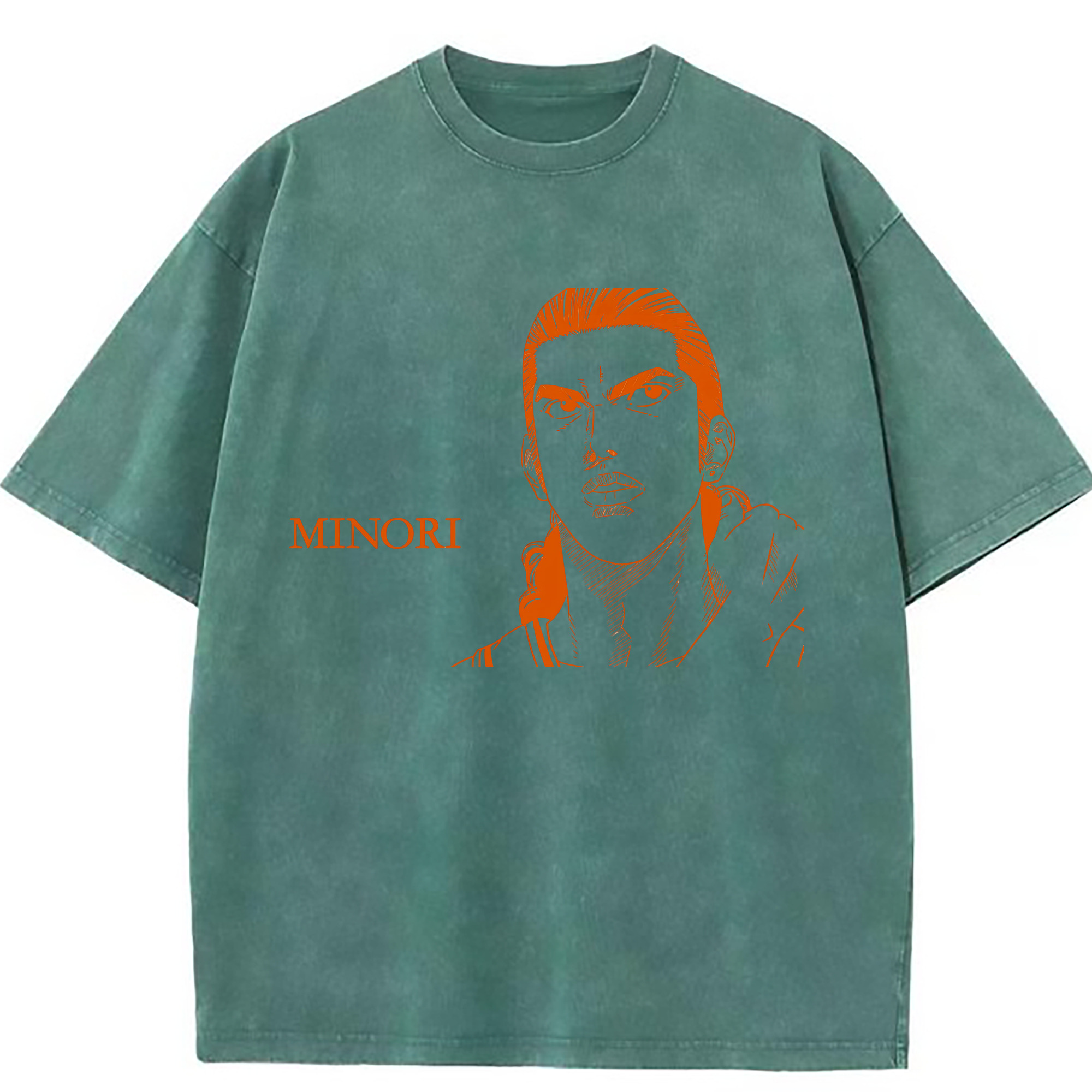 （画像用） SLAM DUNK／スラムダンク 綿100% ヴィンテージ風 半袖Tシャツ（フロントプリント）